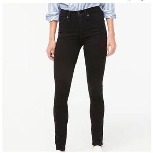 J. Crew Mercantile Black High Rise Skinny Jeans Stretchy Women Size 27 Dark Wash